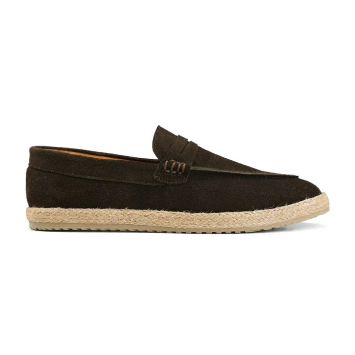 Achilles | PENNY STRAP ESPADRILLES - Suede Brown