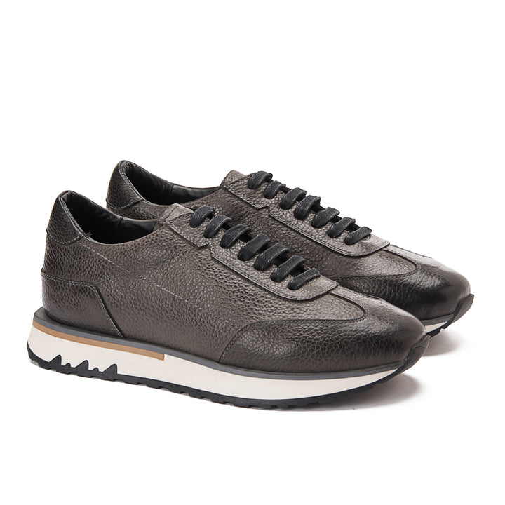Achilles Pro - Genuine Leather Sneakers - Gray