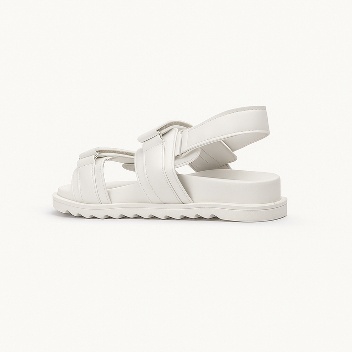 Achilles | Nova Velcro Sandal - White