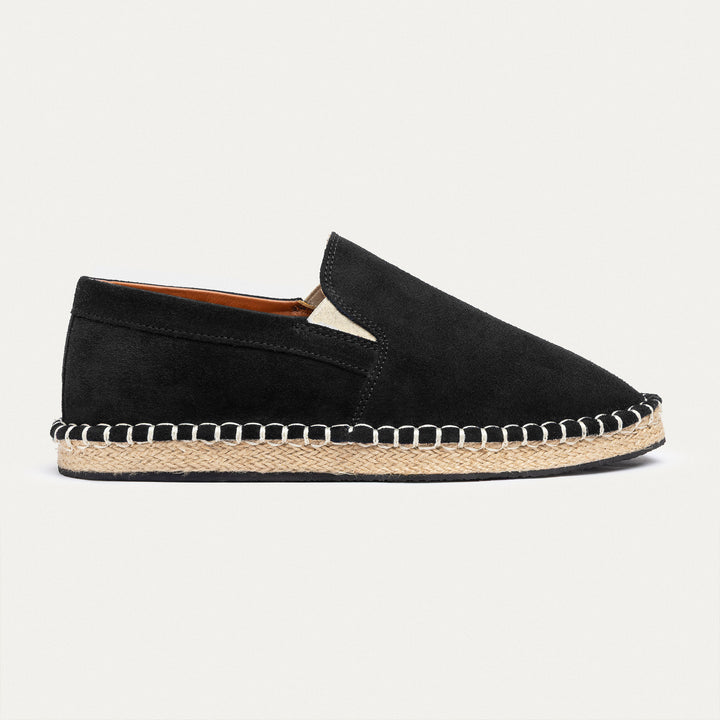 Achilles | Men's Espadrille Suede Edition - Black