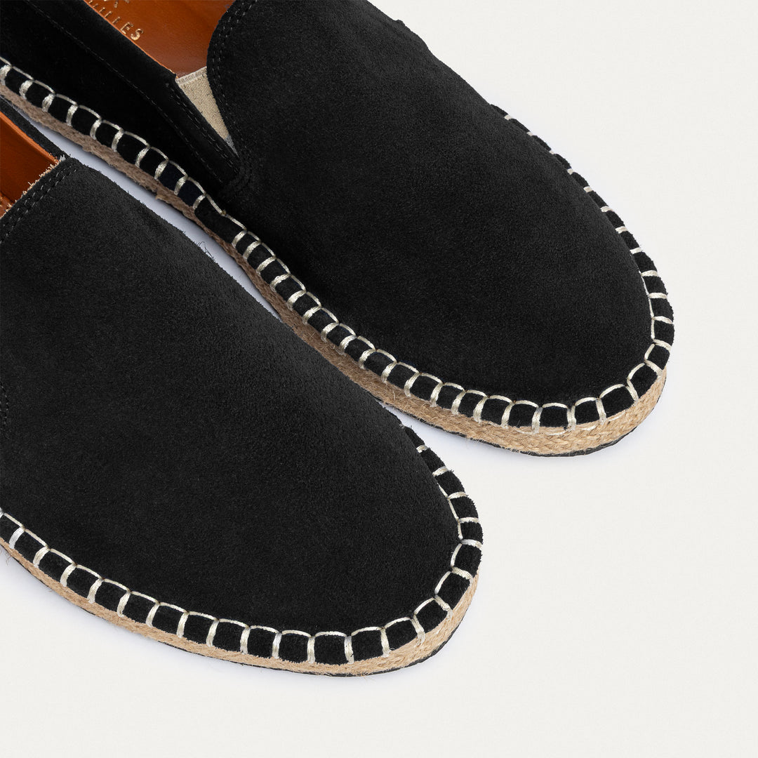 Achilles | Men's Espadrille Suede Edition - Black