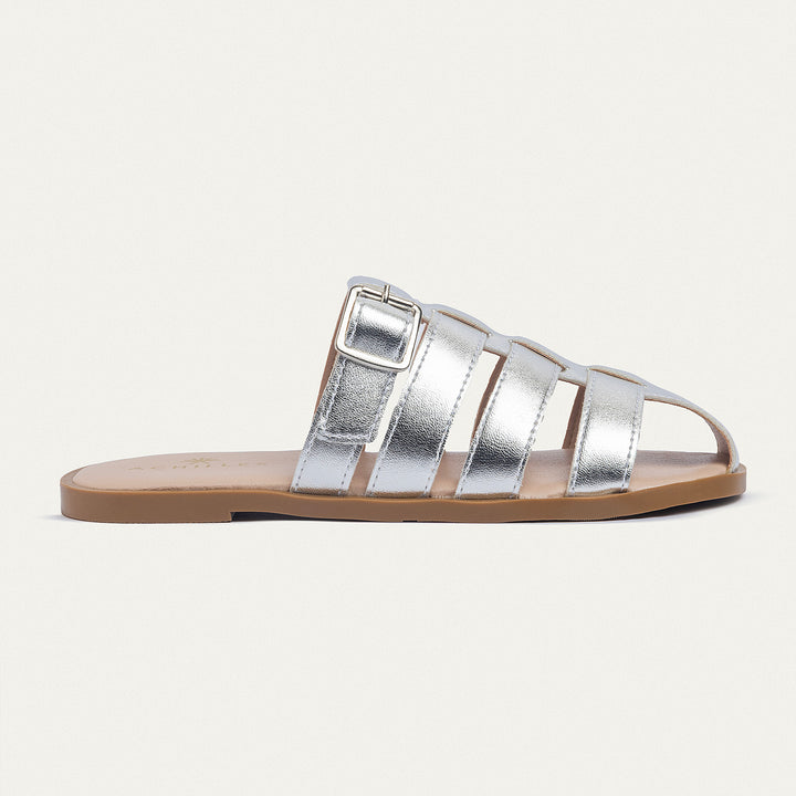 Achilles | Women Coastal Slides - Silver
