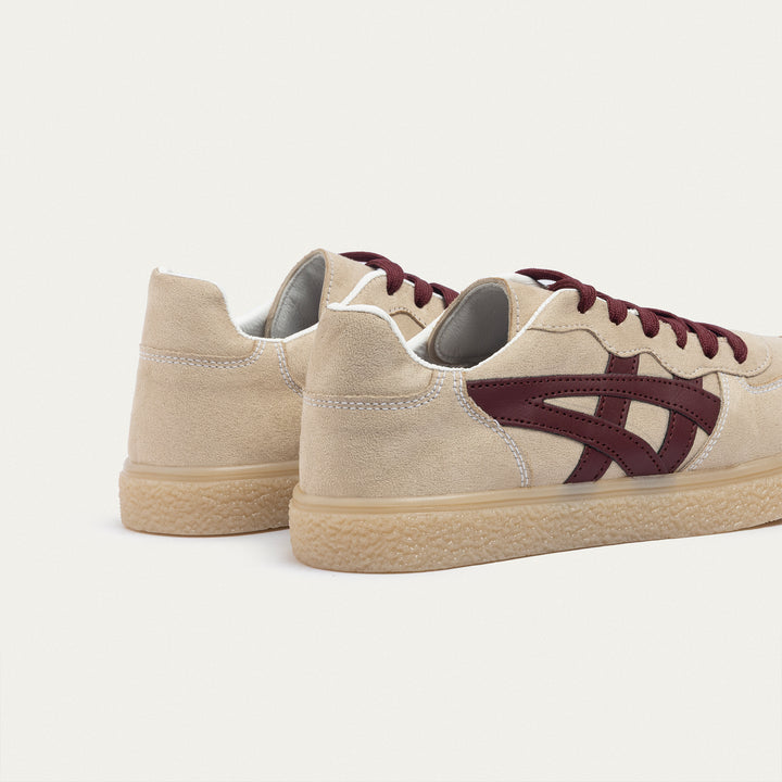 Achilles| G-Sneakers Chic Motion - Beige & Burgundy