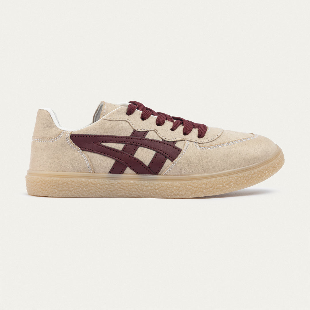 Achilles| G-Sneakers Chic Motion - Beige & Burgundy