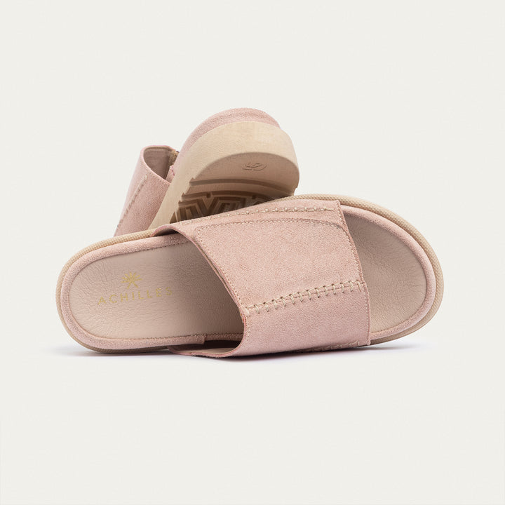 Achilles | CloudStep Stitch Slides - Light Pink