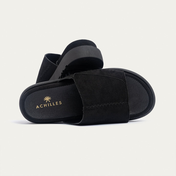 Achilles | CloudStep Stitch Slides - Black