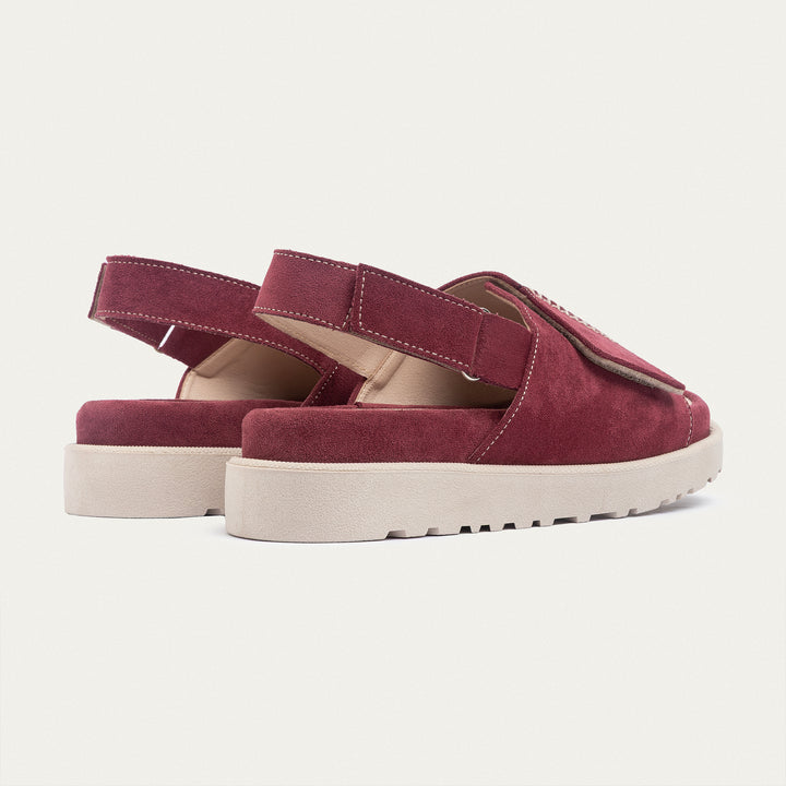 Achilles | CloudStep Serene Sandals - Maroon