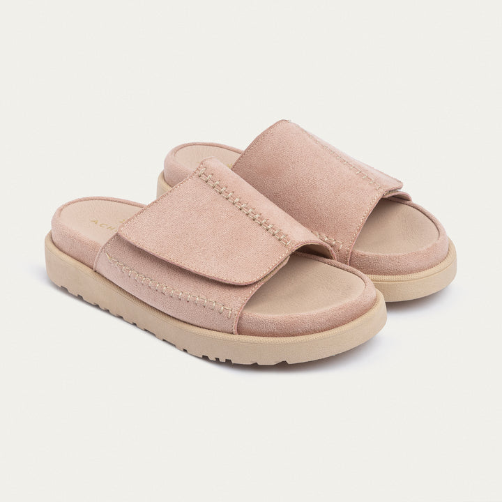 Achilles | CloudStep Stitch Slides - Light Pink