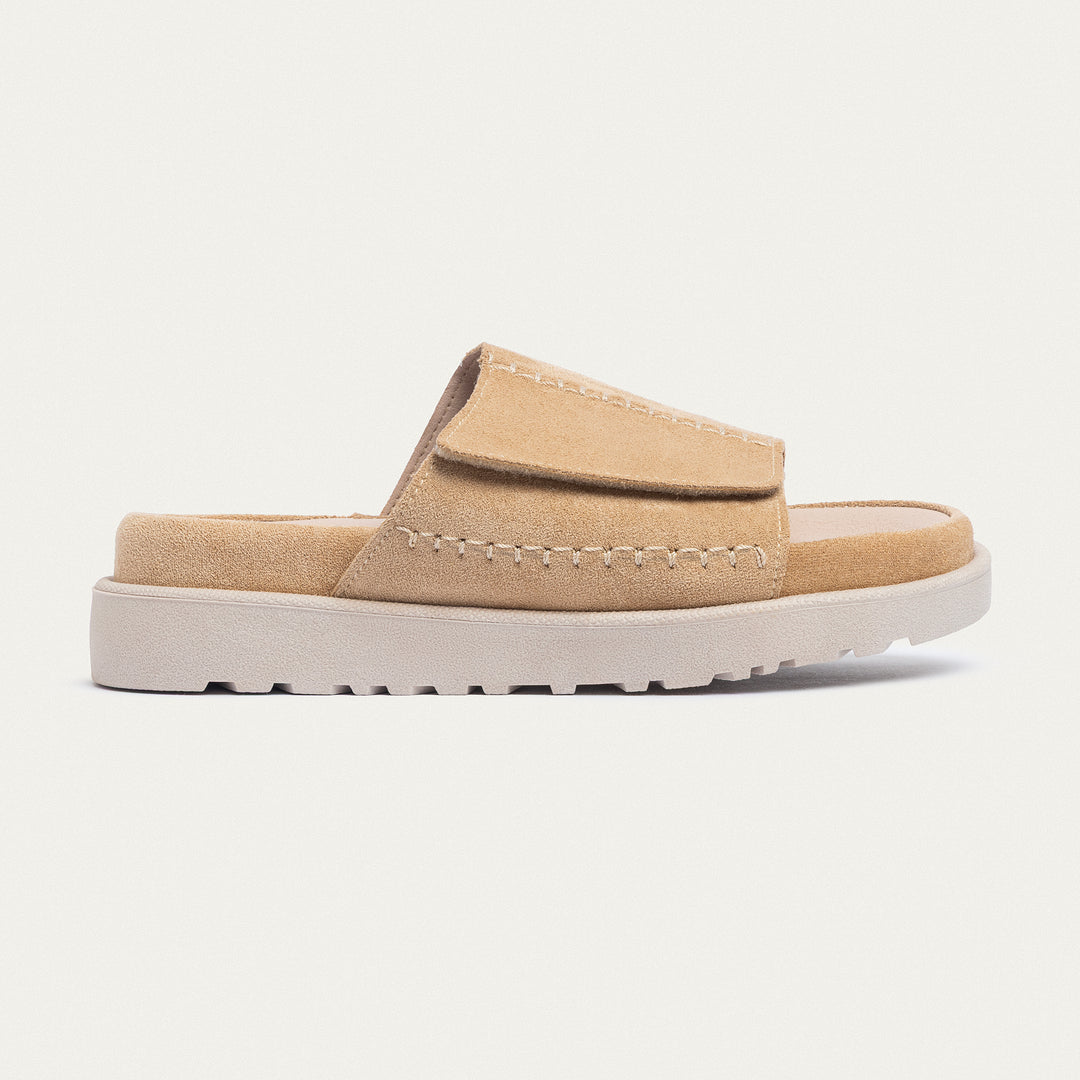 Achilles | CloudStep Stitch Slides - Beige