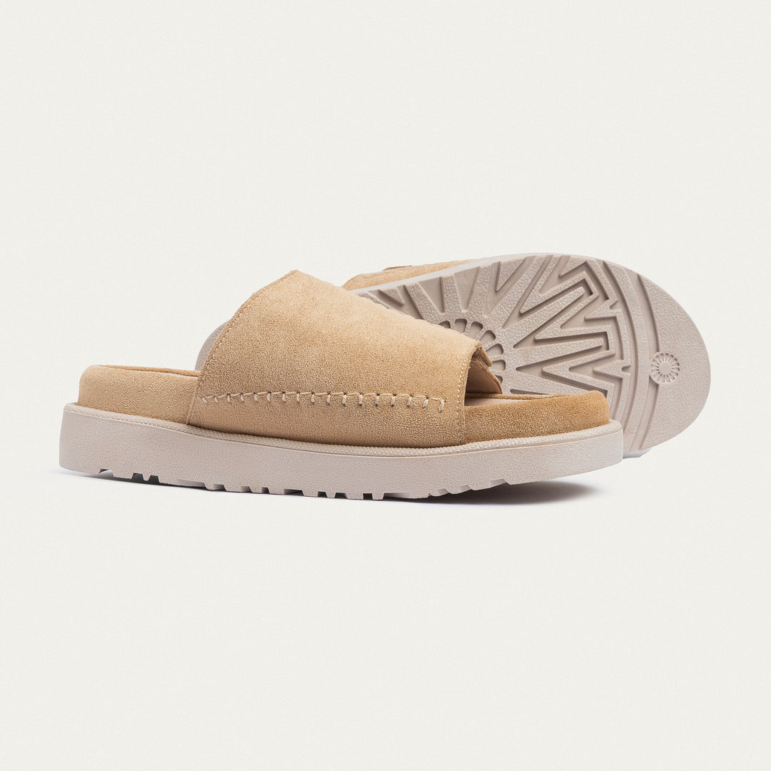 Achilles | CloudStep Stitch Slides - Beige
