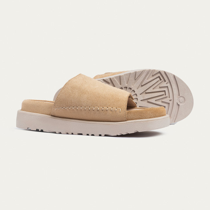 Achilles | CloudStep Stitch Slides - Beige
