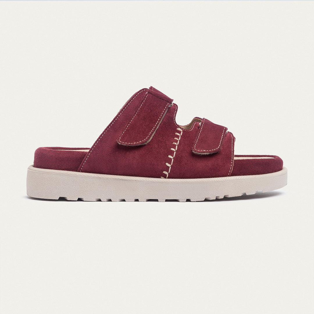 Achilles | CloudStep Double Hook & Loop Slides - Maroon