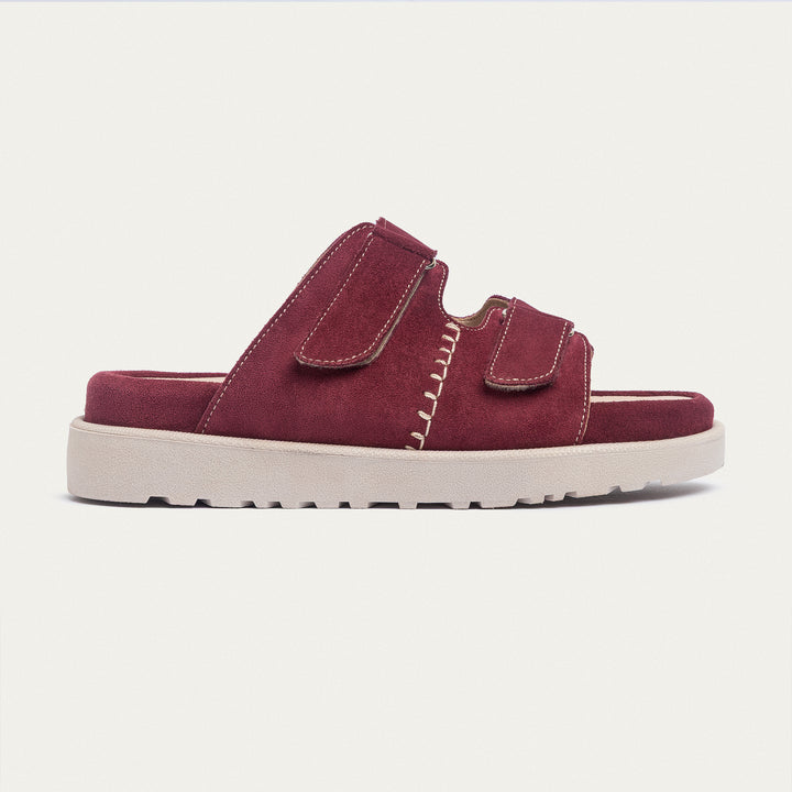 Achilles | CloudStep Double Hook & Loop Slides - Maroon