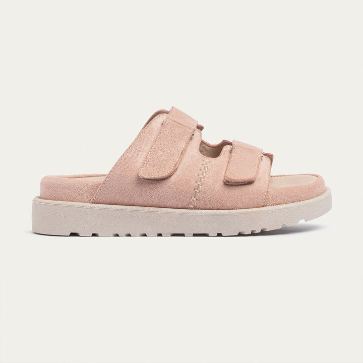 Achilles | CloudStep Double Hook & Loop Slides - Light pink