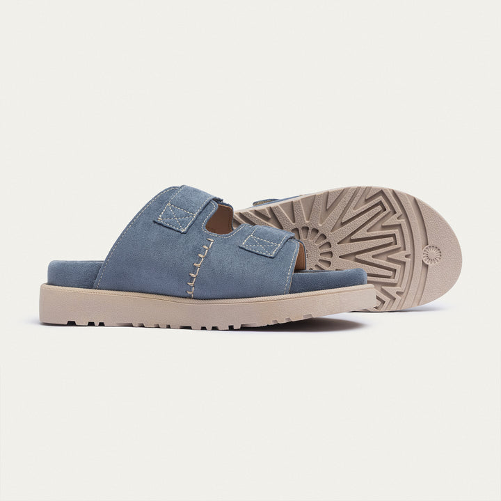 Achilles | CloudStep Double Hook & Loop Slides -  Chambray Blue