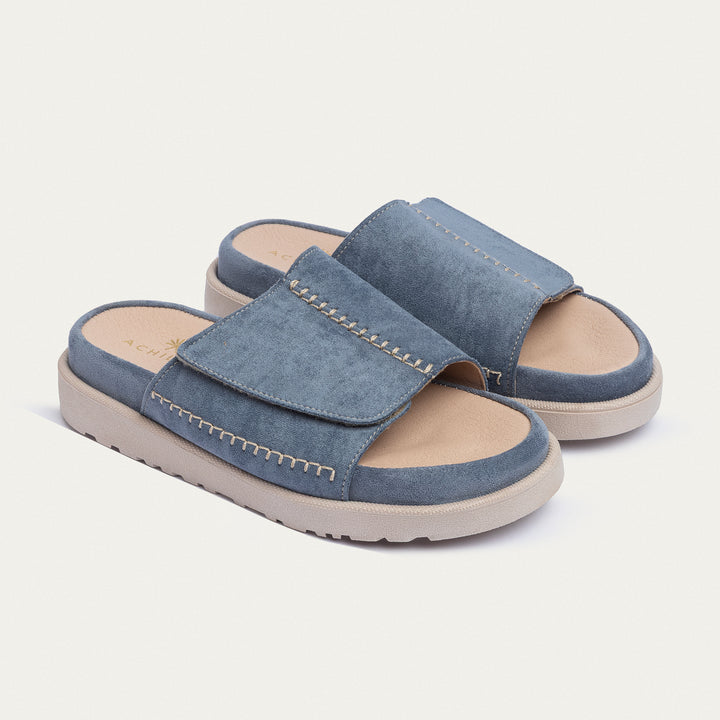 Achilles | CloudStep Stitch Slides - Chambray Blue