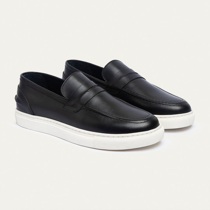 Achilles | The Urban Luxe Slip-On Loafers - Black