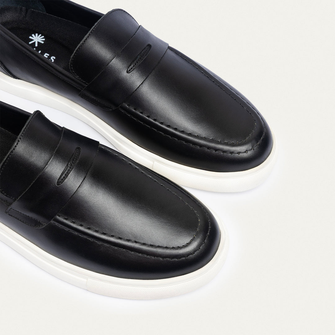 Achilles | The Urban Luxe Slip-On Loafers - Black