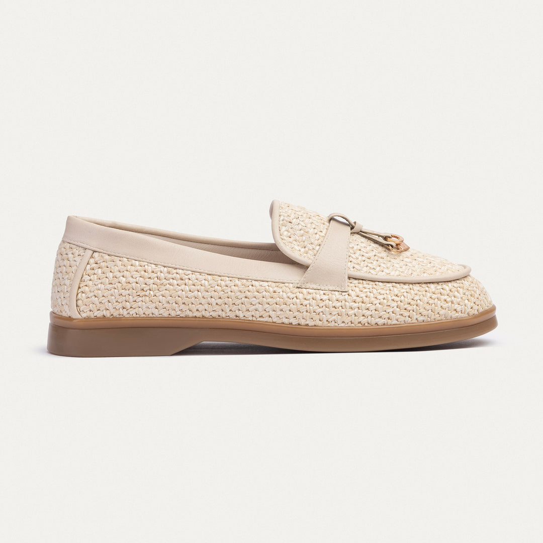 Achilles | The Riviera Loafer - Woven Beige