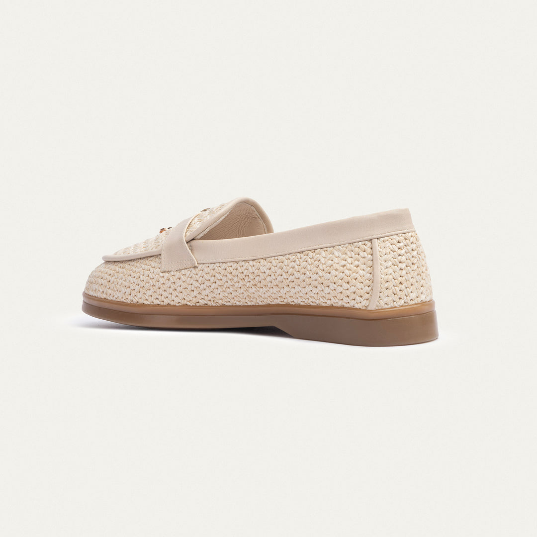 Achilles | The Riviera Loafer - Woven Beige
