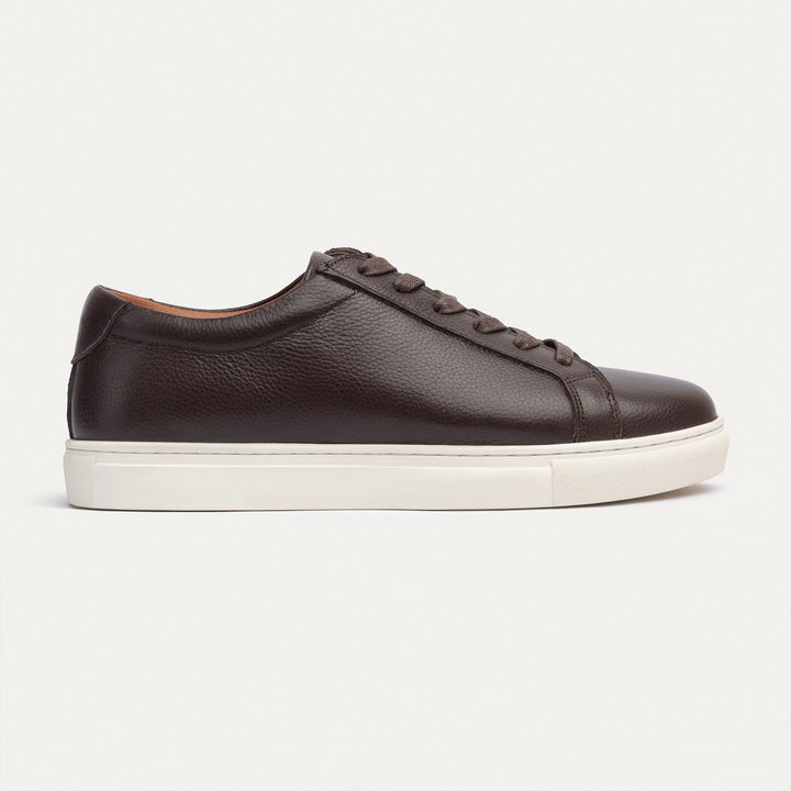 Achilles | Viale Comfort Lace-Up Men Sneakers - Textured Brown