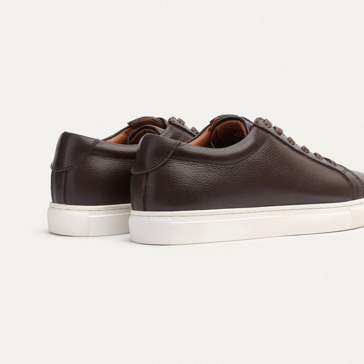 Achilles | Viale Comfort Lace-Up Men Sneakers - Textured Brown