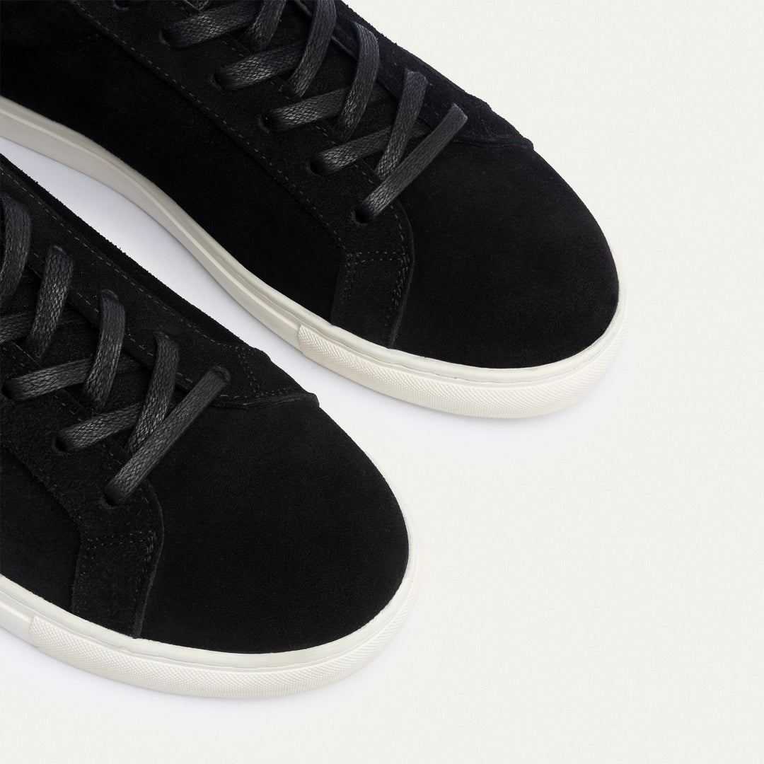 Achilles | Viale Comfort Lace-Up Men Sneakers - Suede Black