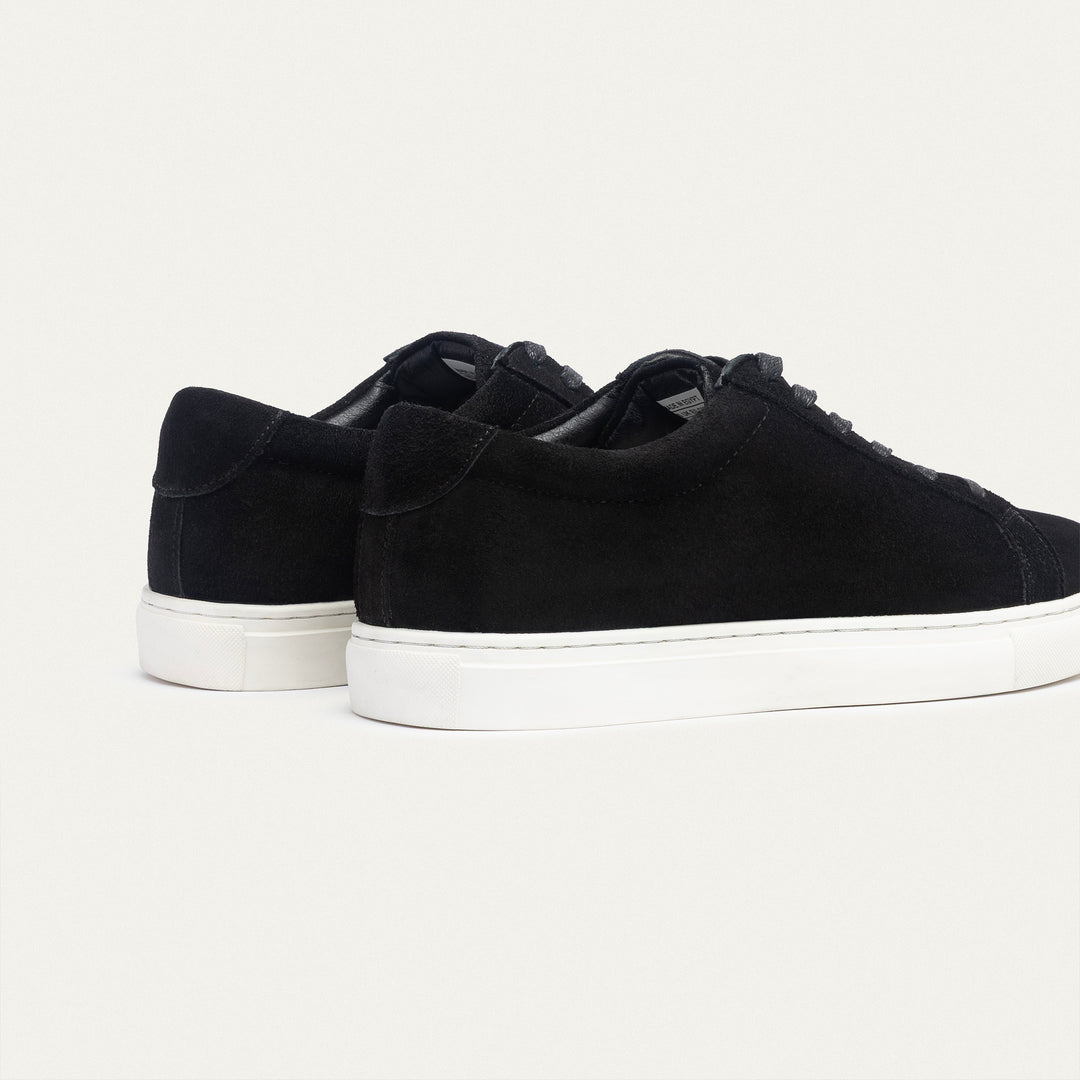 Achilles | Viale Comfort Lace-Up Men Sneakers - Suede Black