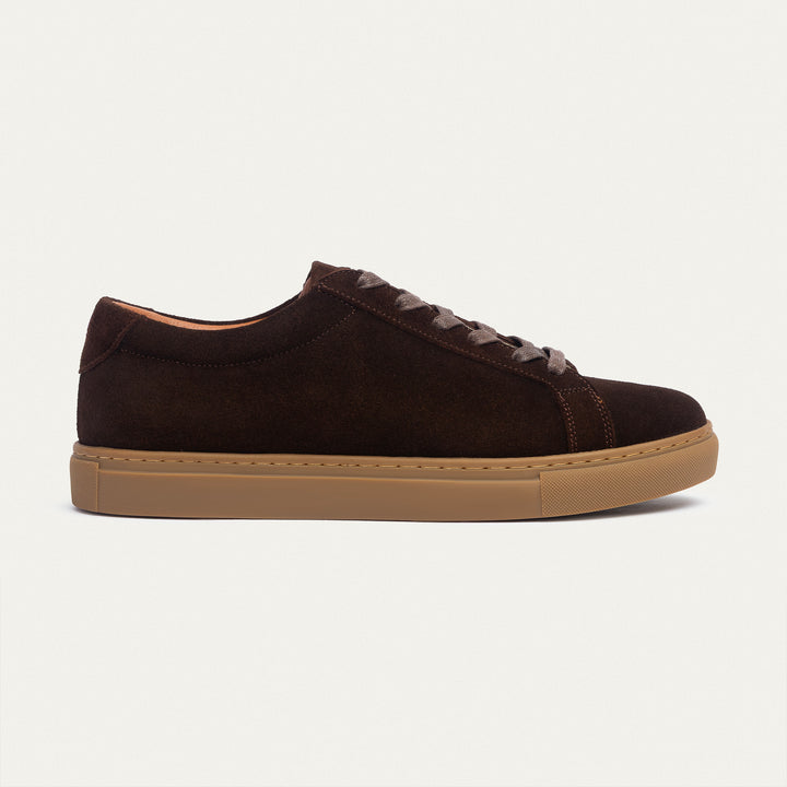 Achilles | Viale Comfort Lace-Up Men Sneakers - Suede Brown