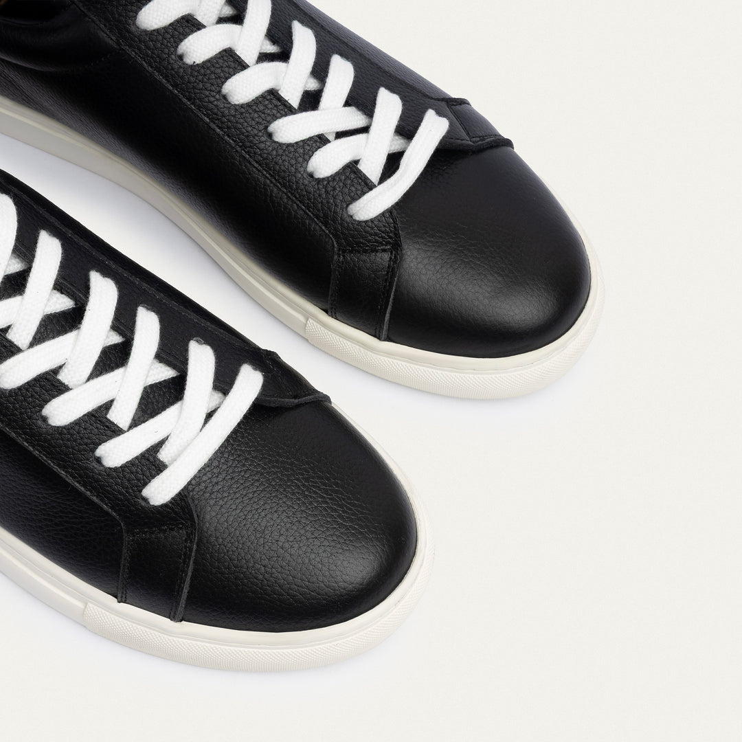 Achilles | Viale Comfort Lace-Up Men Sneakers - Textured Black