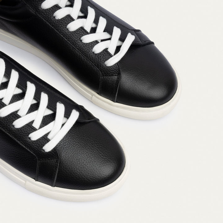 Achilles | Viale Comfort Lace-Up Men Sneakers - Textured Black