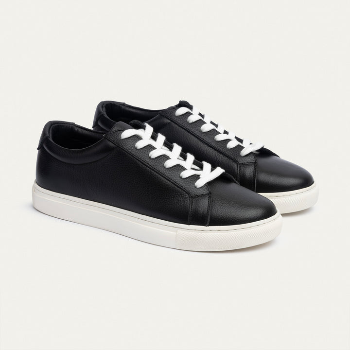Achilles | Viale Comfort Lace-Up Men Sneakers - Textured Black