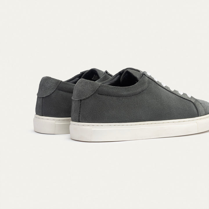 Achilles | Viale Comfort Lace-Up Men Sneakers - Suede Gray