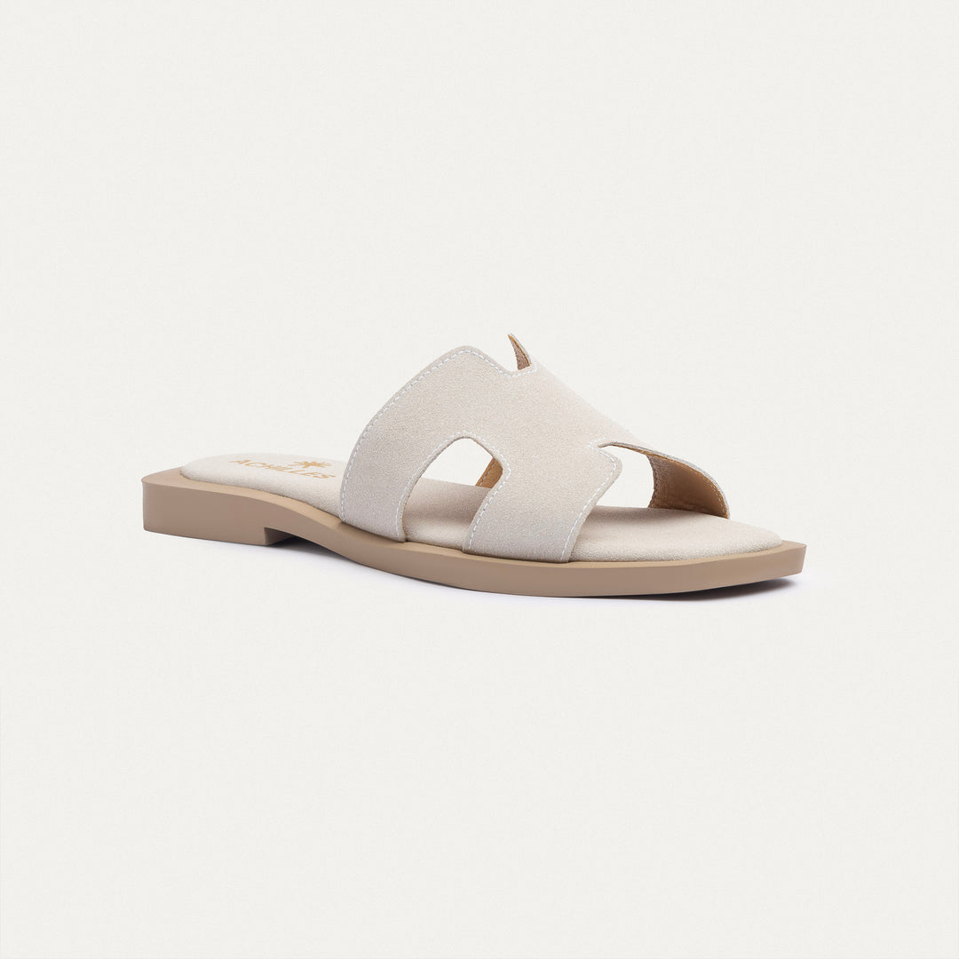 Achilles | Liana Flat Slides - Gray