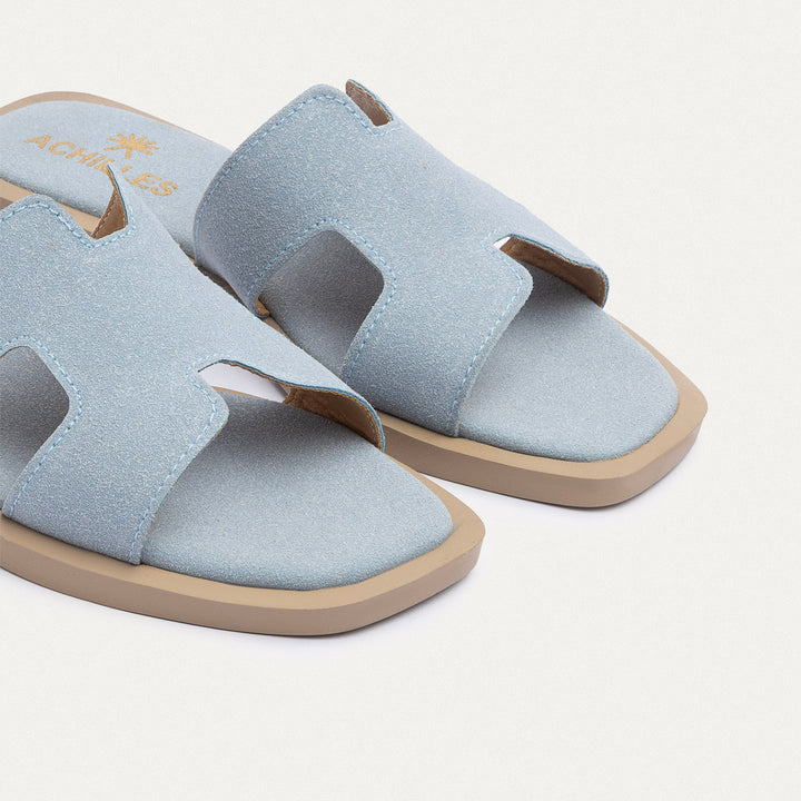 Achilles | Liana Flat Slides - SkyBlue