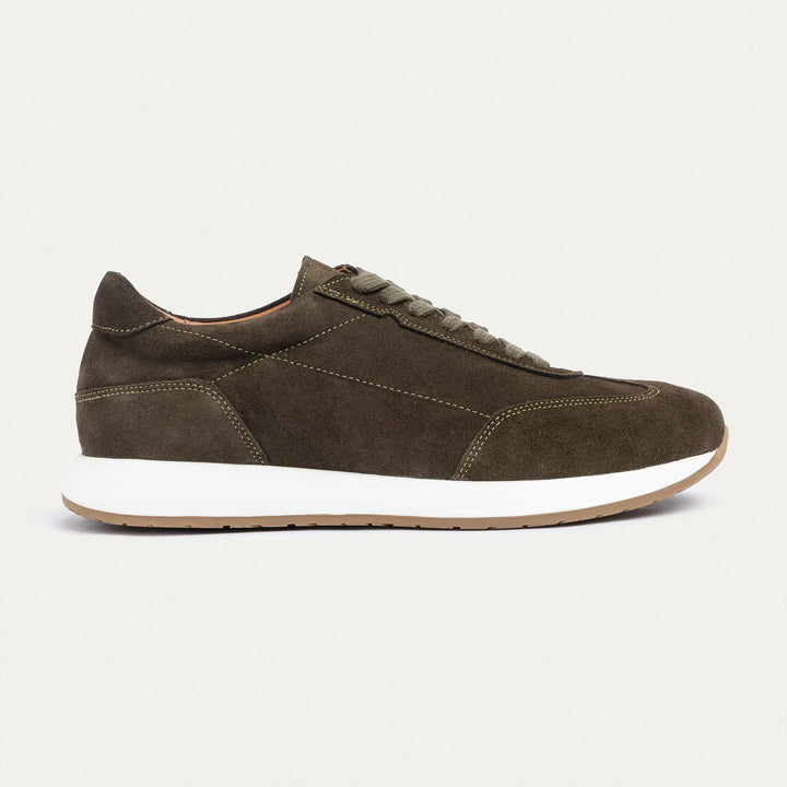 Achilles | Pro - Genuine Leather Sneakers - Olive