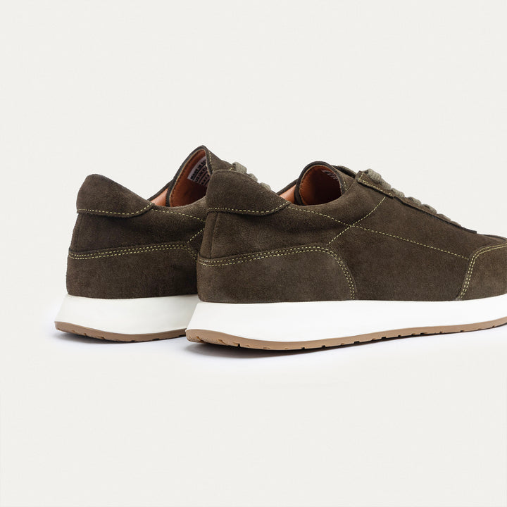 Achilles | Pro - Genuine Leather Sneakers - Olive