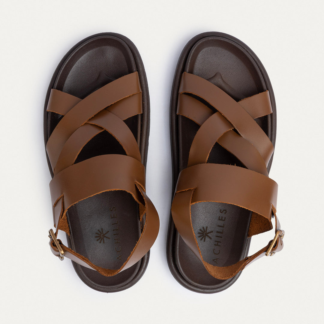 Achilles | Corinth Buckled Cross-Strap Sandals - Havan