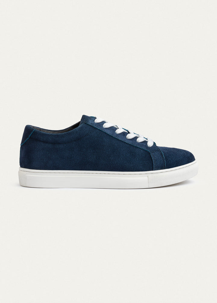 Achilles | Viale Comfort Lace-Up Men Sneakers - Suede Navy