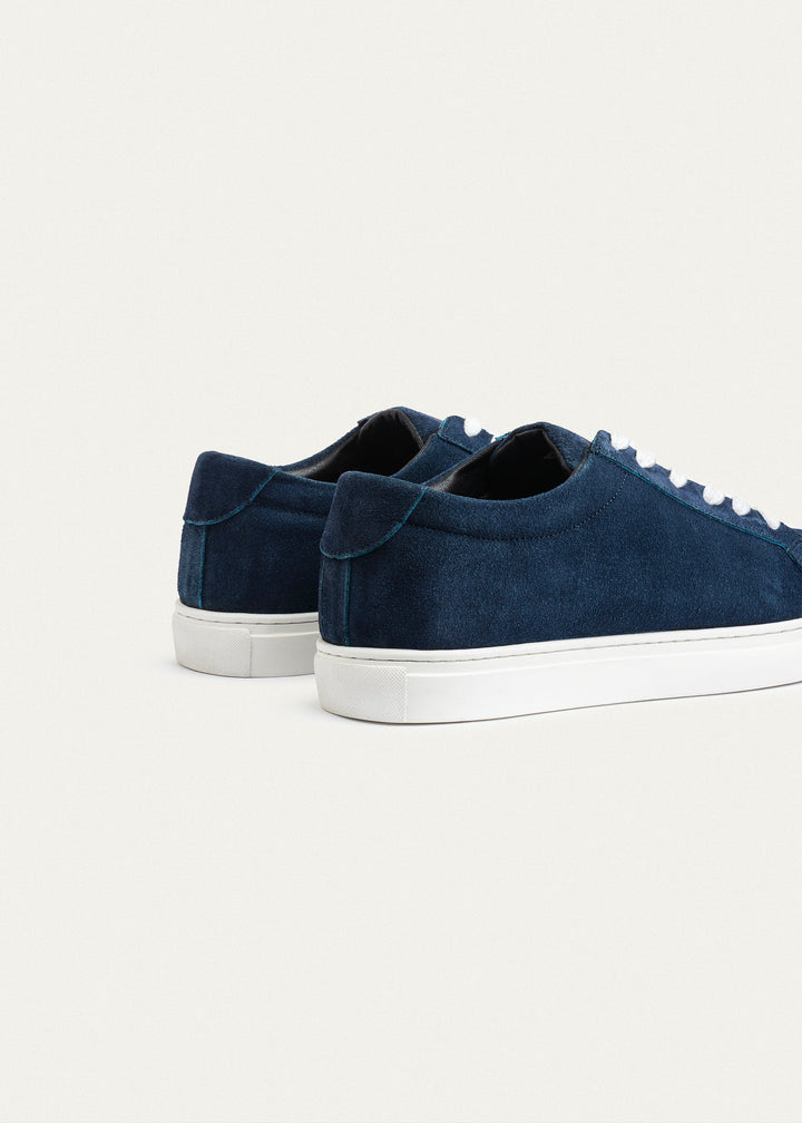 Achilles | Viale Comfort Lace-Up Men Sneakers - Suede Navy