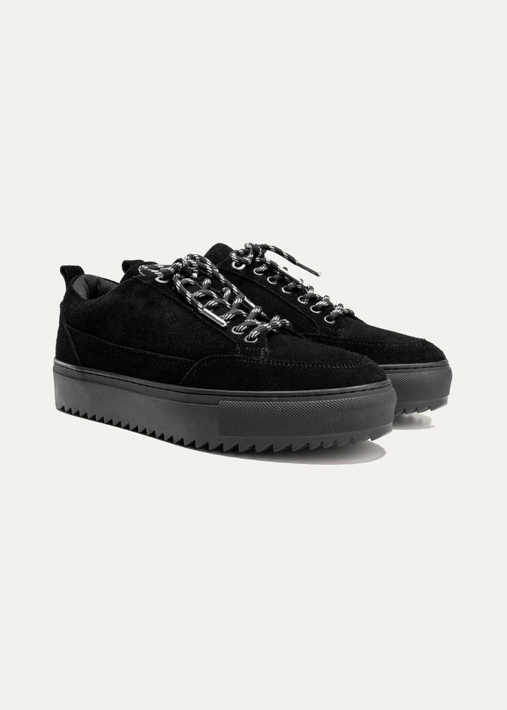 Achilles Zig 4.0 | Moc Toe Lace Up Sneakers - Black