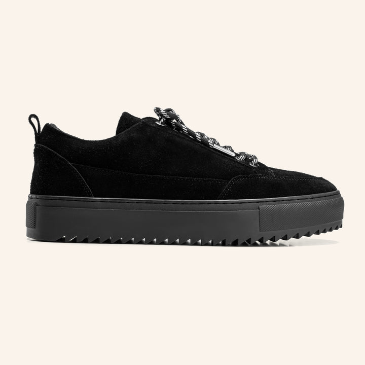 Achilles Zig 4.0 | Moc Toe Lace Up Sneakers - Black