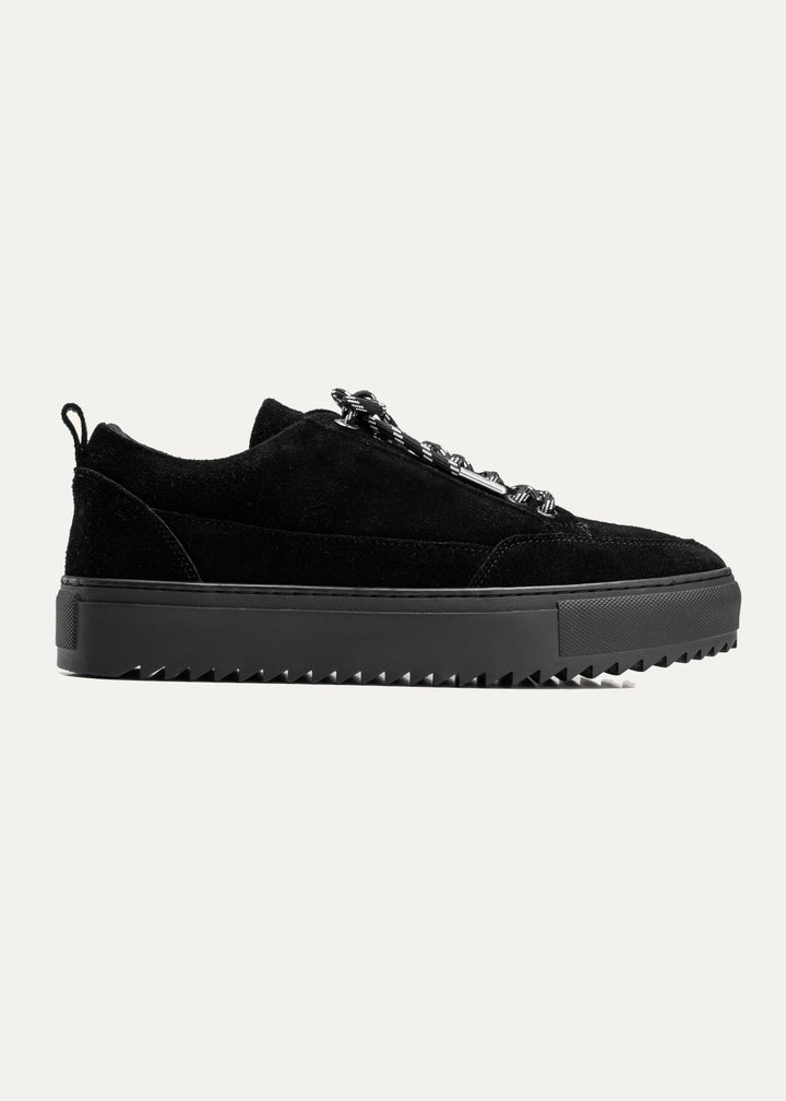 Achilles Zig 4.0 | Moc Toe Lace Up Sneakers - Black