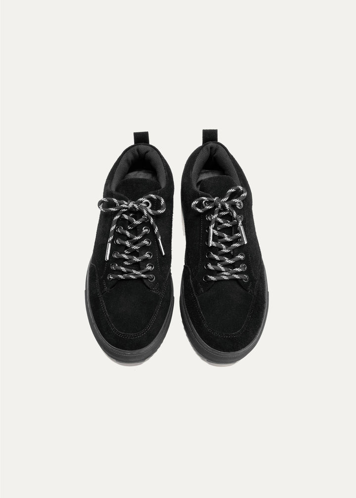 Achilles Zig 4.0 | Moc Toe Lace Up Sneakers - Black
