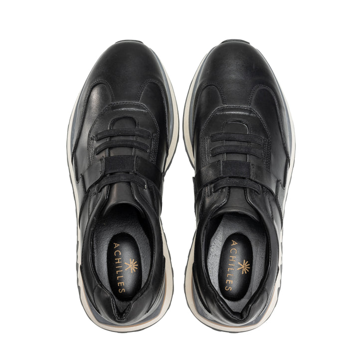 Achilles Pro V3 Easy Wear | All Black Genuine Leather