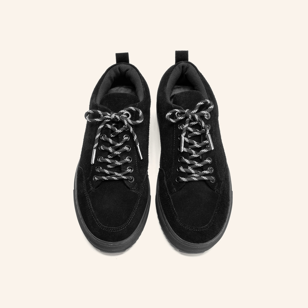 Achilles Zig 4.0 | Moc Toe Lace Up Sneakers - Black