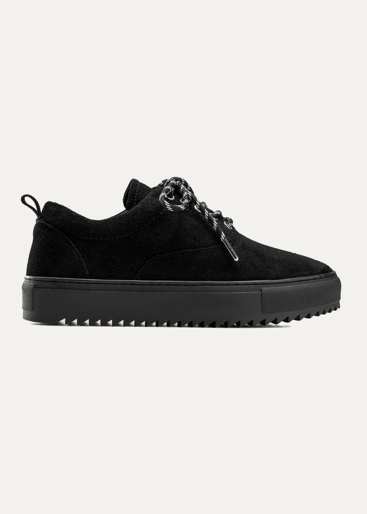 Zig 2.0 Lace up Suede Sneakers | Black