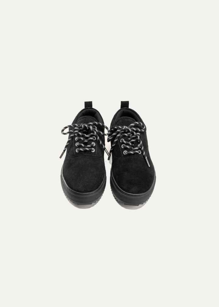 Achilles Zig 2.0 | Lace up Suede Sneakers - Black