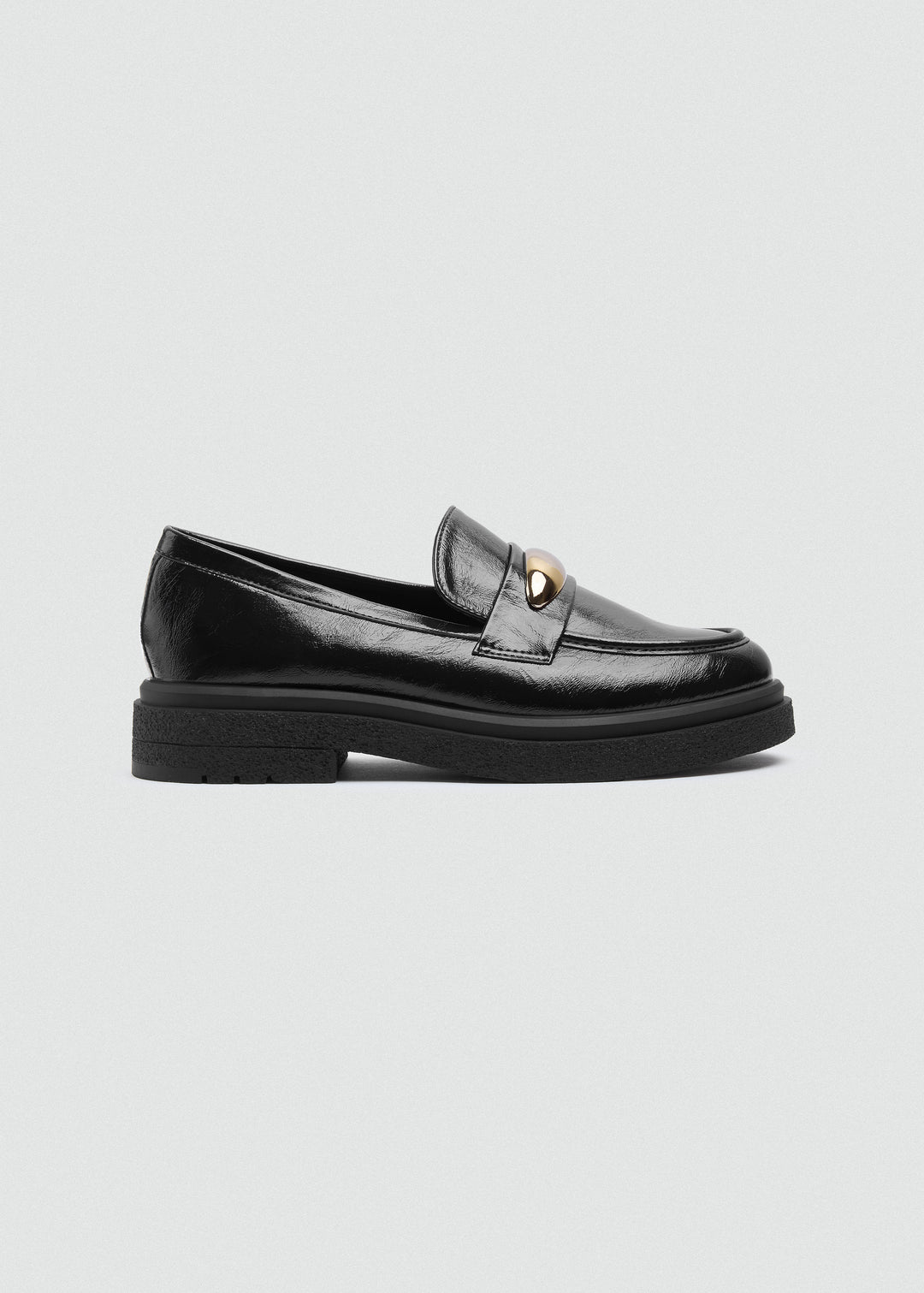 Platform Horsebit Loafers - Black