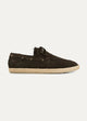 Suede Espadrille Boat | Brown